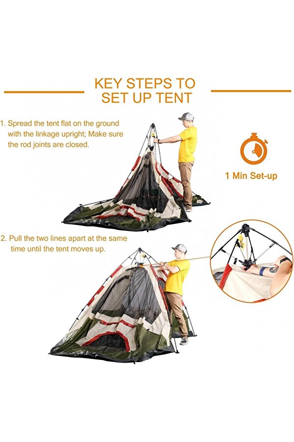 QuickUp DomeHike 6 Kişilik Otomatik Çadır