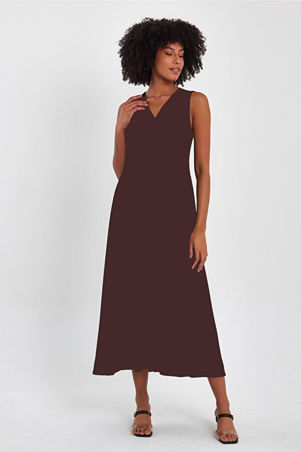 Alexander Gardi ALEXANDERGARDI KOLSUZ KRUVAZE YAKA ELBİSE (B23-00137)