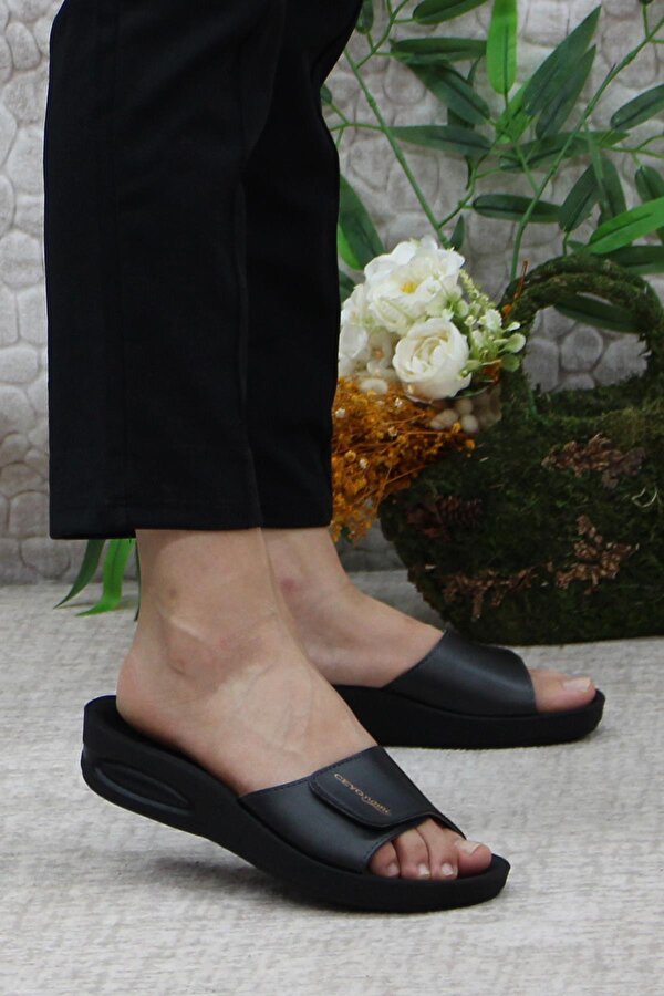 CEYO Padova-2 Çırtlı Rahat Ortapedik Kadın Terlik