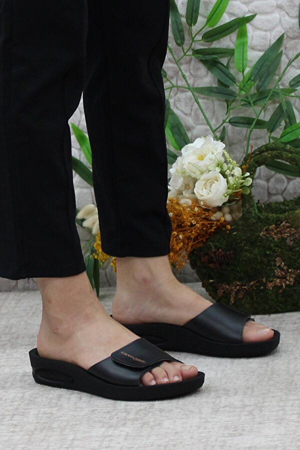 CEYO Padova-2 Çırtlı Rahat Ortapedik Kadın Terlik