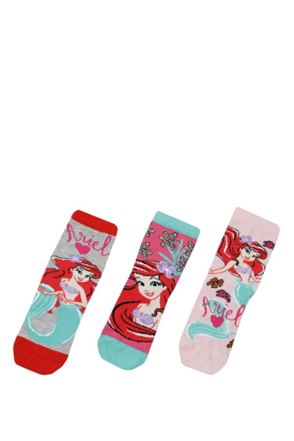 Disney Prensesler DISNEY 3 LU SKT- G 3PR Pembe Kız Çocuk Soket Çorap