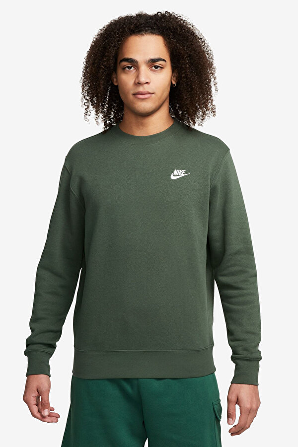 Nike M NSW CLUB CRW BB Yeşil Erkek Sweatshirt