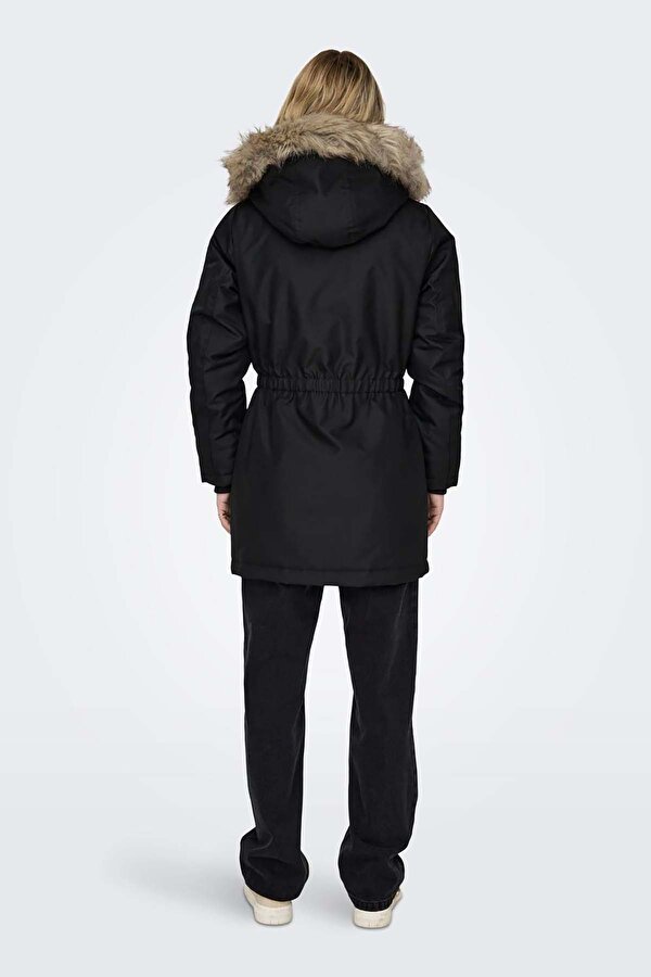 Only Kadın Onlırıs Kapüşonlu Parka 15304625 Siyah