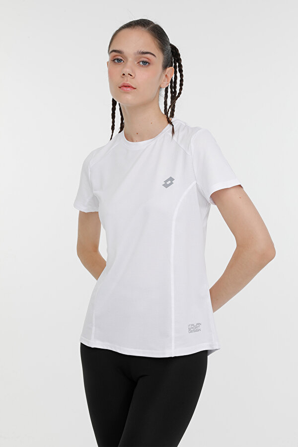 Lotto W-FORA T-SH 3PR Beyaz Kadın Kısa Kol T-Shirt