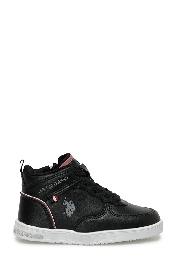 U.S. Polo Assn. GLONTE 3PR Siyah Kız Çocuk High Sneaker