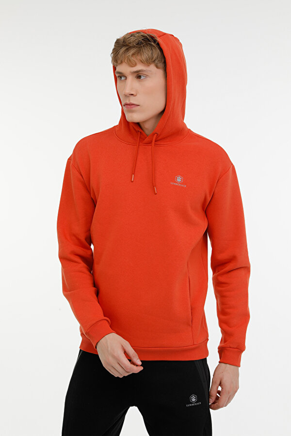 Lumberjack M-SN04 BASIC HOODIE 3PR BRICK RED Man 449