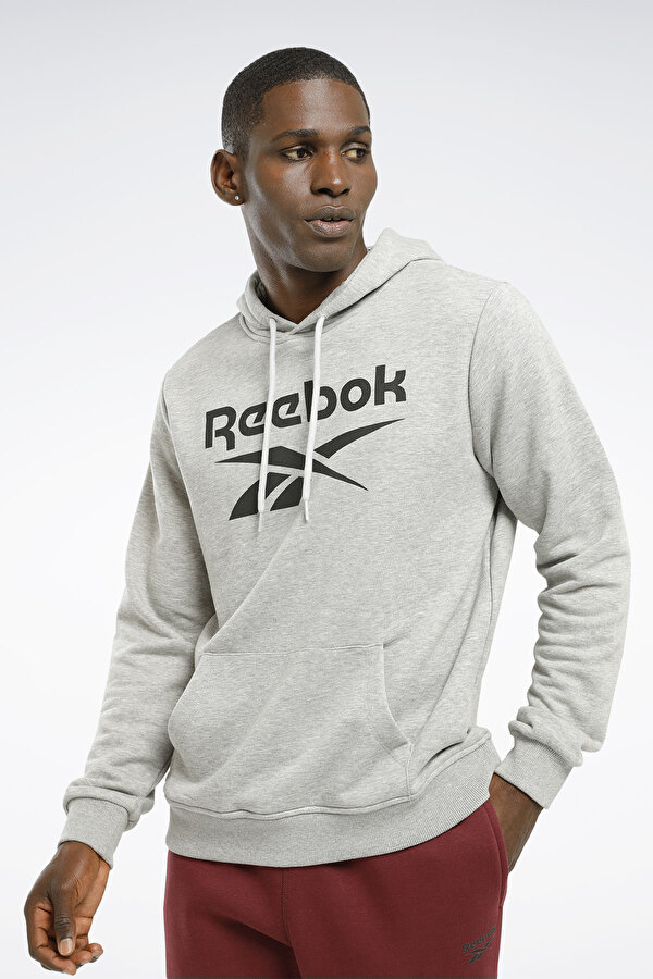 Reebok RI FT Big Logo OTH Hood Gri Erkek Sweatshirt