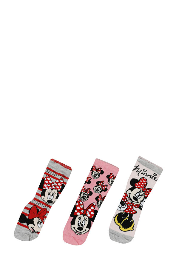 Minnie Mouse MINNIE 3 LU SKT-G 2PR Pembe Kız Çocuk Soket Çorap