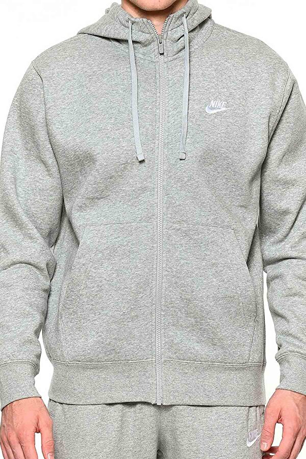 Nike M NSW CLUB HOODIE FZ BB ANTHRACITE MELANGE Man 060
