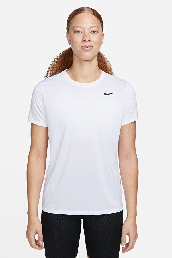 Nike W NK DF TEE RLGD LBR Beyaz Kadın Kısa Kol T-Shirt