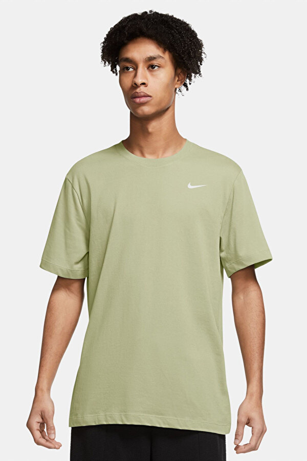 Nike M NK DF TEE DFC CREW SOLI Yeşil Erkek Kısa Kol T-Shirt