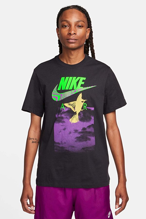 Nike U NSW TEE BRANDRIFF IN AI Siyah Erkek Kısa Kol T-Shirt