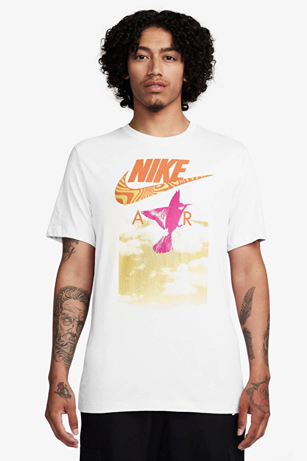 Nike U NSW TEE BRANDRIFF IN AI Beyaz Erkek Kısa Kol T-Shirt