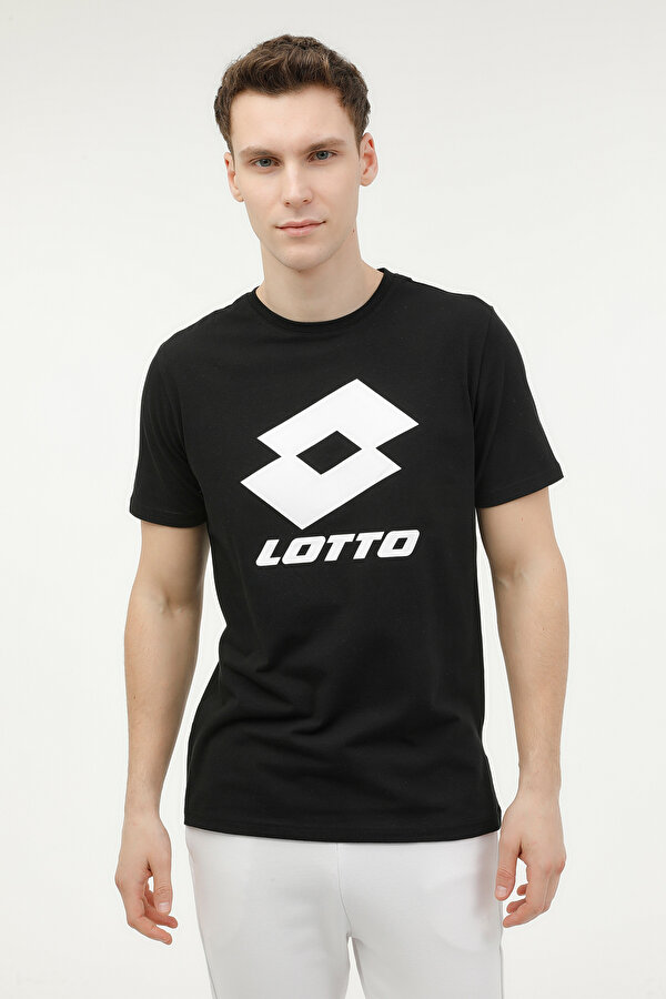 Lotto M-CLEVER LG T-SH 4FX Siyah Erkek Kısa Kol T-Shirt