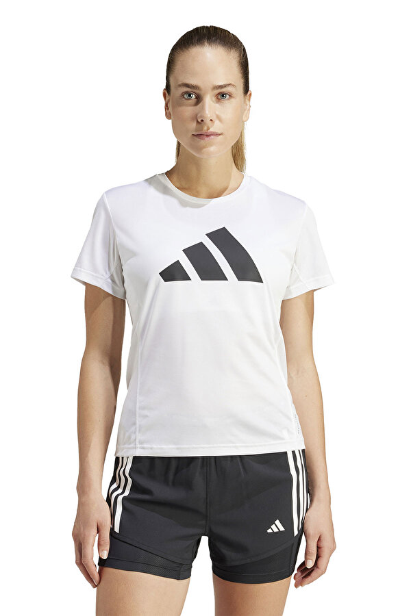 adidas RUN IT TEE Beyaz Kadın Kısa Kol T-Shirt
