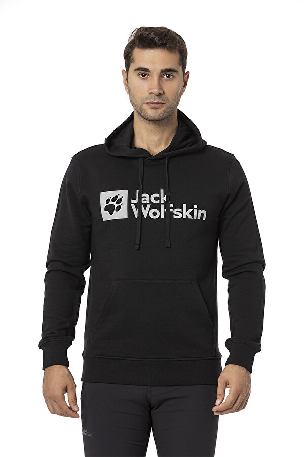 Jack Wolfskin ARTHUR HOODY M Siyah Erkek Sweatshirt