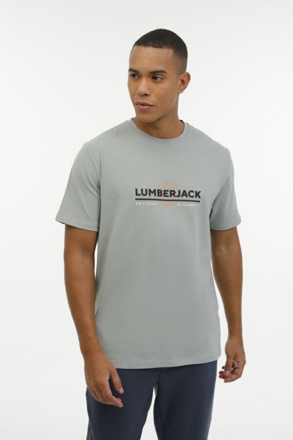 Lumberjack ML MADRID-B 11TY608 3PR CAGLA YESIL Erkek Kısa Kol T-Shirt
