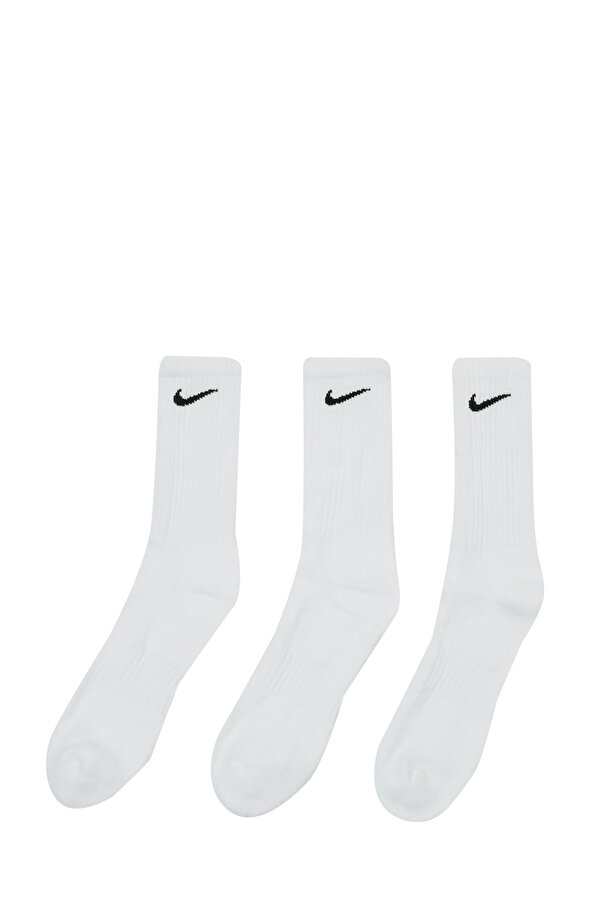 Nike U NK EVERYDAY CSH CRW 3PR Beyaz Unisex Çorap