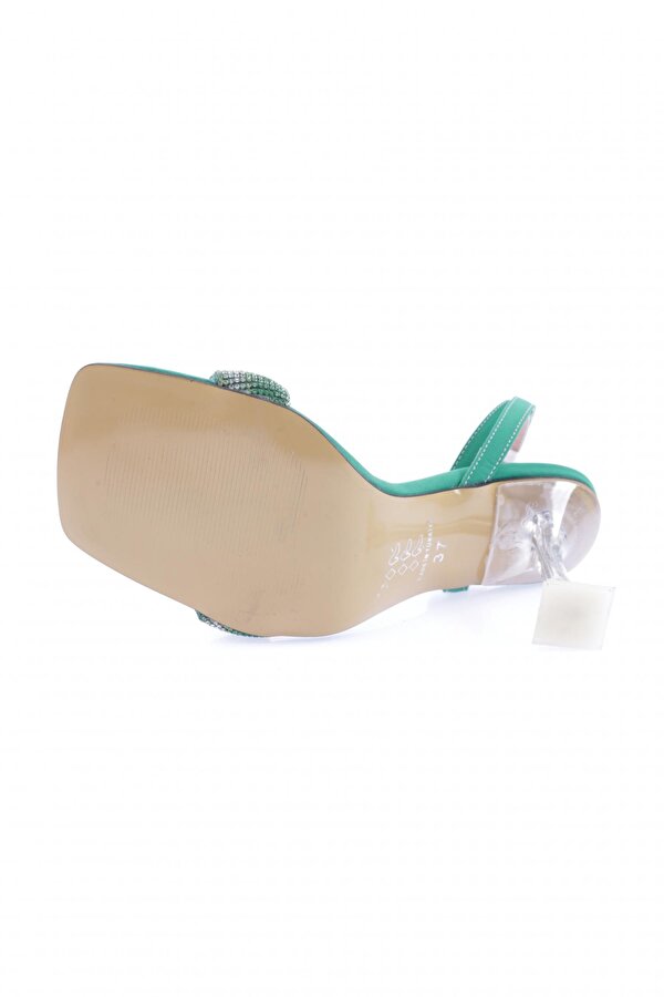 DGN 5161-1-23Y Kadin Silver Taşli Bilekten Bağli Topuklu Ayakkabi