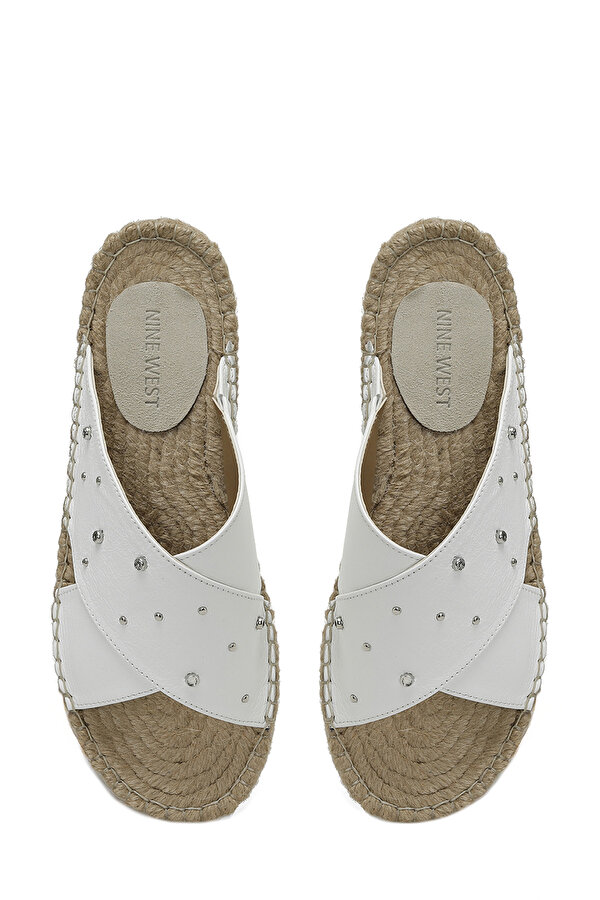 Nine West WONGA 4FX Beyaz Kad n Duz Terlik Ayakkab