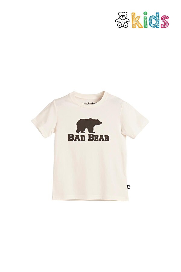 Bad Bear Bear Tee Kids Off-White Beyaz T-Shirt Çocuk Tişört