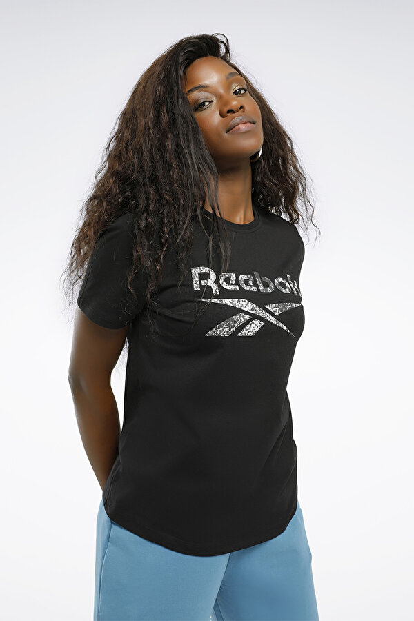 Reebok MODERN SAFARI GRAPHIC TEE Siyah Kadın Kısa Kol T-Shirt