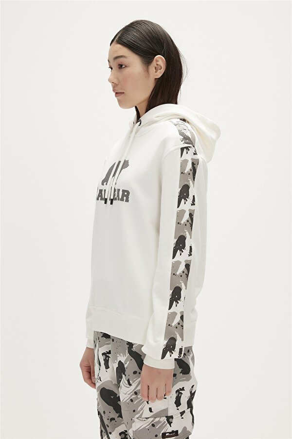 Gwen Hoodie Off White Beyaz Kapu onlu Kad n Sweatshirt