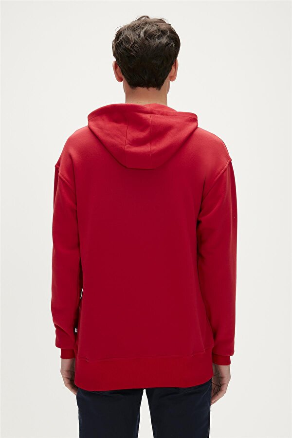Rainbow Hoodie Crimson Red K rm z Kapu onlu Erkek Sweatshirt Fiyatlar Flo