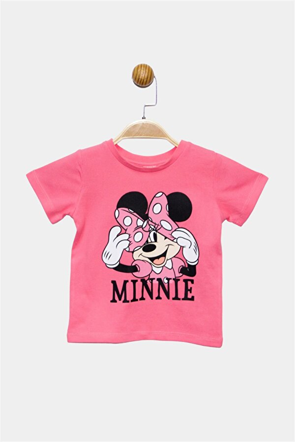 Minnie Mouse Lisanslı Kız Bebek Tshirt 21358