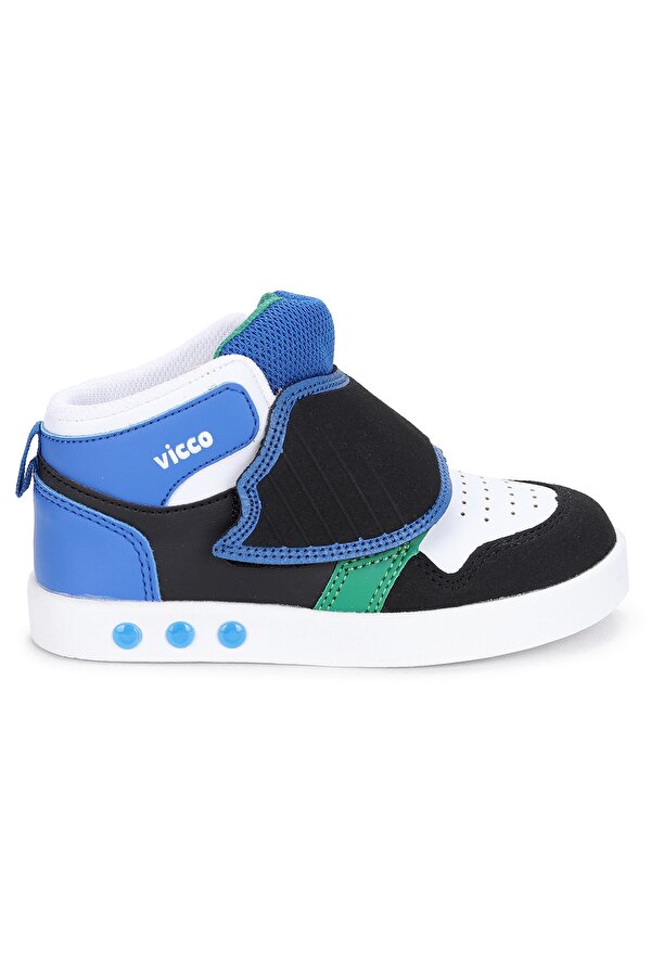 VICCO 313.20K.100 Ufo Cırtlı Kız/Erkek Çocuk Spor Ayakkabı Saks Mavi - Siyah