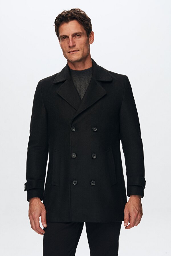 D'S damat Ds Damat Siyah Palto