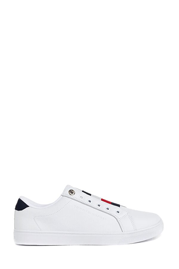 Tommy Hilfiger ESSENTIAL SLIP ON SNEAKER Beyaz Kadın Sneaker