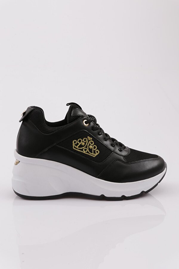 DGN 62158 Kadin Kalin Taban Bağcikli Sneaker