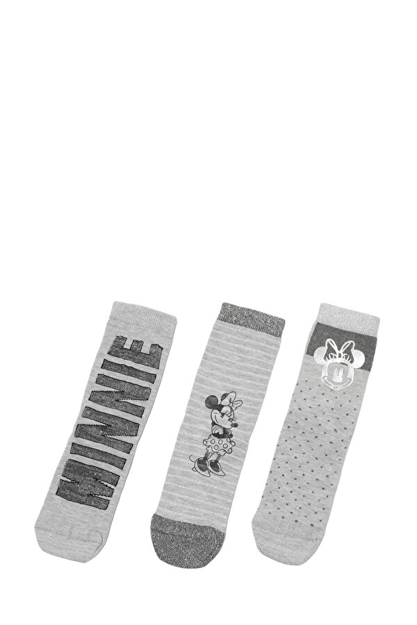Minnie Mouse MINNIES 3 LU SKT - W 3PR Çok Renkli Kadın Soket Çorap
