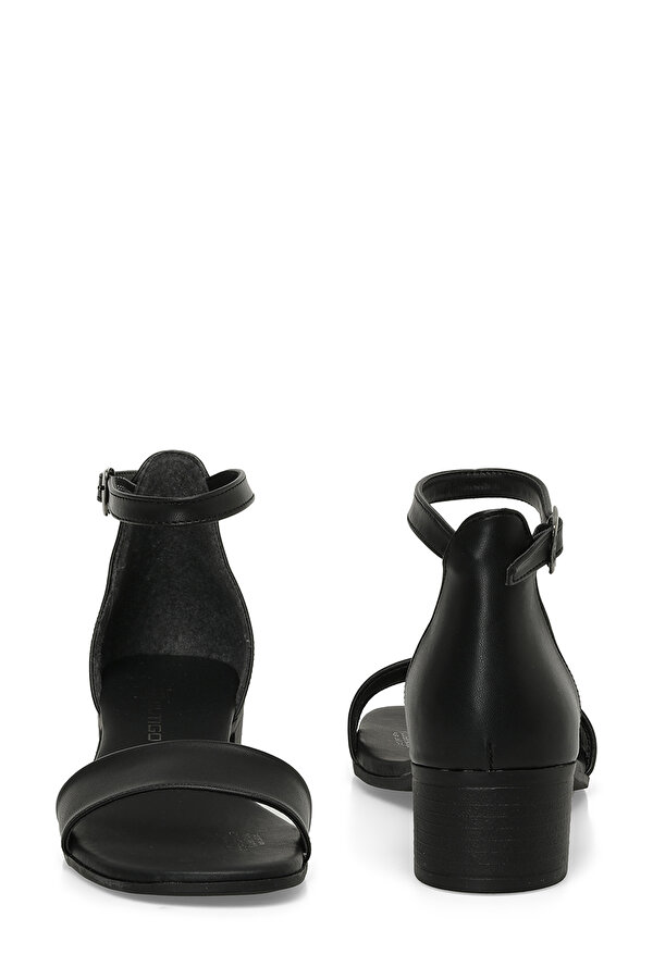 Butigo 24S-097 4FX Siyah Kadın Topuklu Sandalet