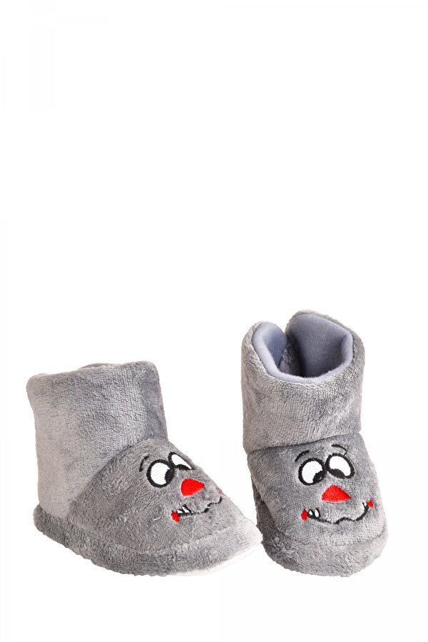 Odesa Ayakkabı Erkek Çocuk Termo Taban Soğuk Geçirmez Polar Panduf Anaokulu Ayakkabısı