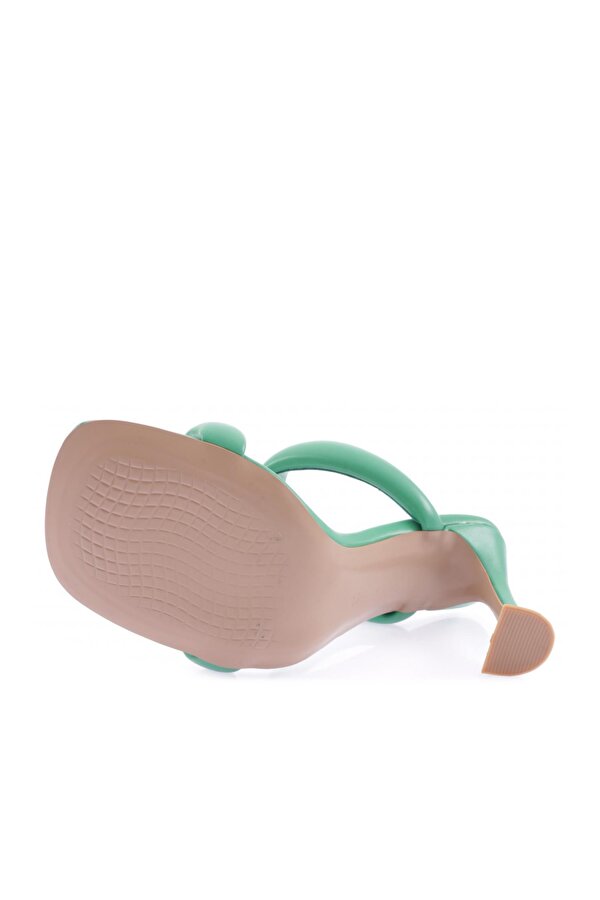 DGN 8037-23Y Kadin Çift Atmali Topuklu Terlik