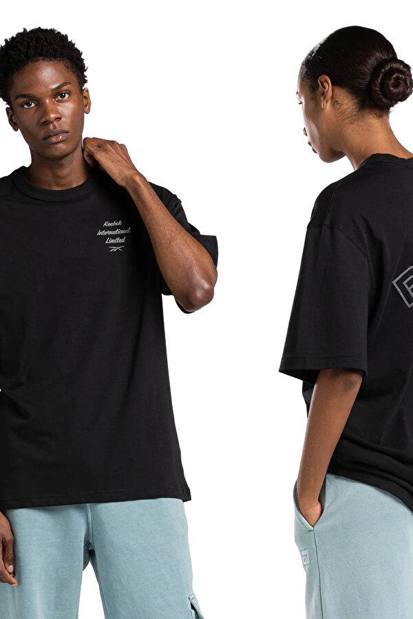 Reebok CLASSICS RESERVE TEE Siyah Unisex Kısa Kol T-Shirt
