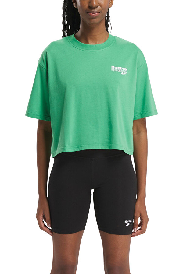 Reebok RIE TEE Yeşil Kadın Kısa Kol T-Shirt