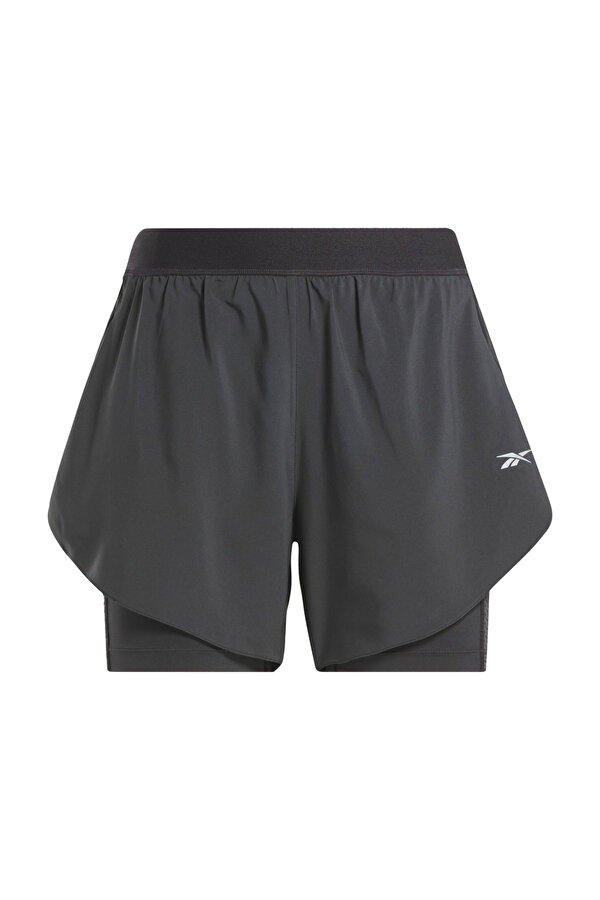 Reebok RUNNING 2 IN 1 SHORT Siyah Kadın Şort