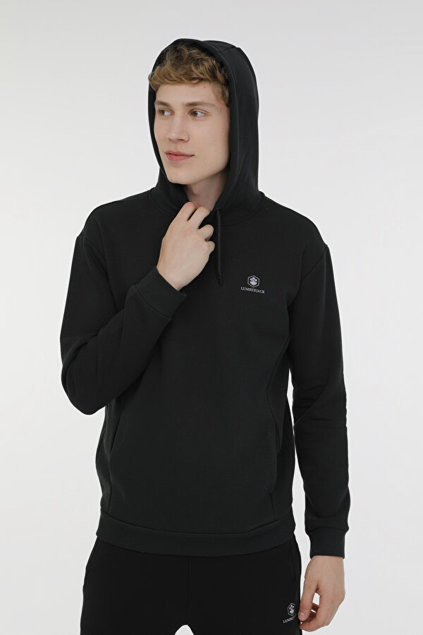 Lumberjack M-SN04 BASIC HOODIE 3PR BLACK Man 449