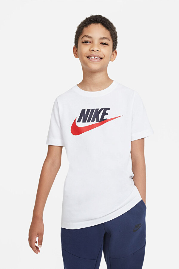 Nike K NSW TEE FUTURA ICON TD Beyaz Erkek Çocuk Kısa Kol T-Shirt