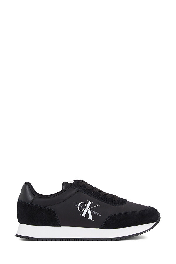 Calvin Klein RETRO RUNNER LOW LACE NY Siyah Kadın Sneaker