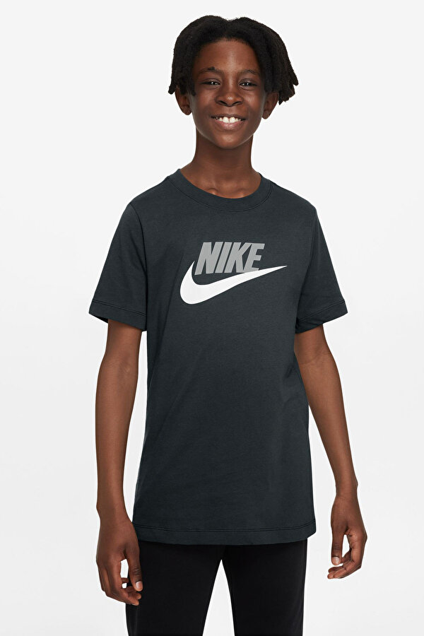 Nike K NSW TEE FUTURA ICON TD Siyah Erkek Çocuk Kısa Kol T-Shirt