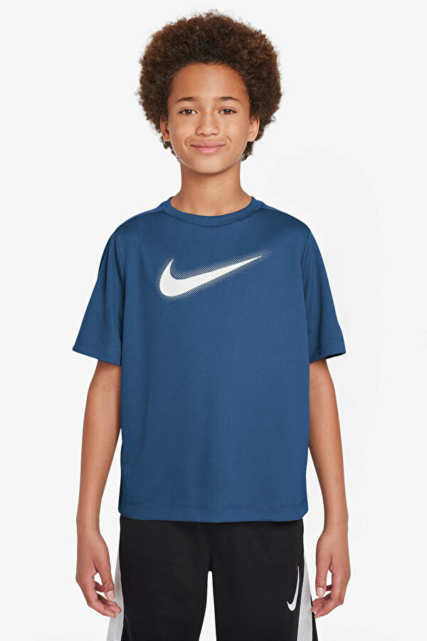 Nike B NK DF MULTI+ SS TOP HBR Mavi Erkek Çocuk Kısa Kol T-Shirt