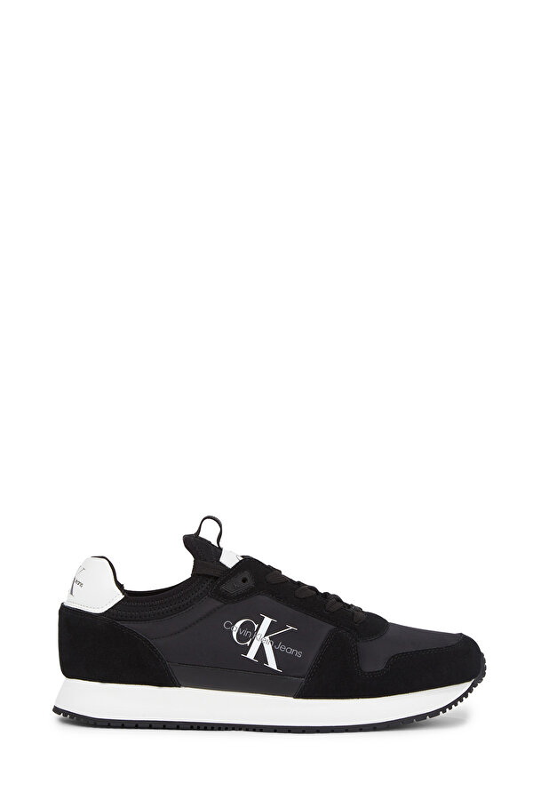 Calvin Klein RUNNER SOCK LACEUP NY-LTH Siyah Erkek Sneaker
