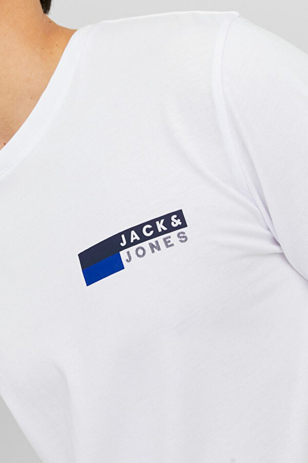 Jack & Jones JJECORP LOGO TEE PLAY SS Beyaz Erkek Kısa Kol T-Shirt