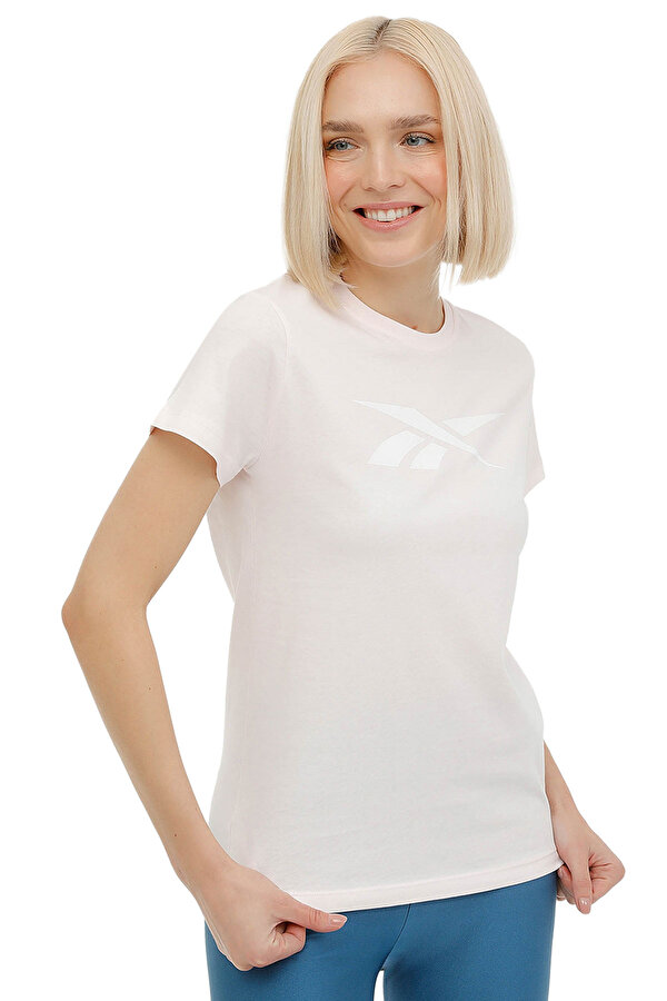Reebok TE Graphic Tee - Vector Pembe Kadın Kısa Kol T-Shirt