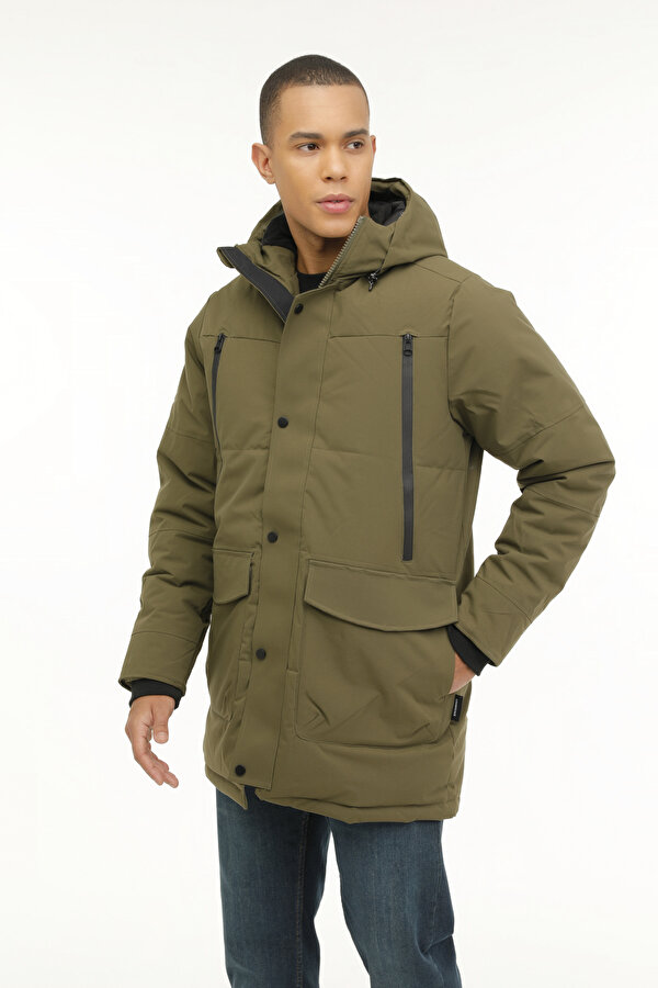 Lumberjack M-ADLERS LONG COAT 3PR D KHAKI Man 065