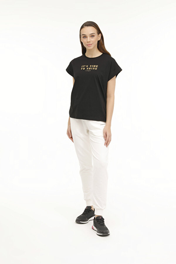 Lumberjack WL MABEL-B 11ES125 3PR Siyah Kadın Kısa Kol T-Shirt